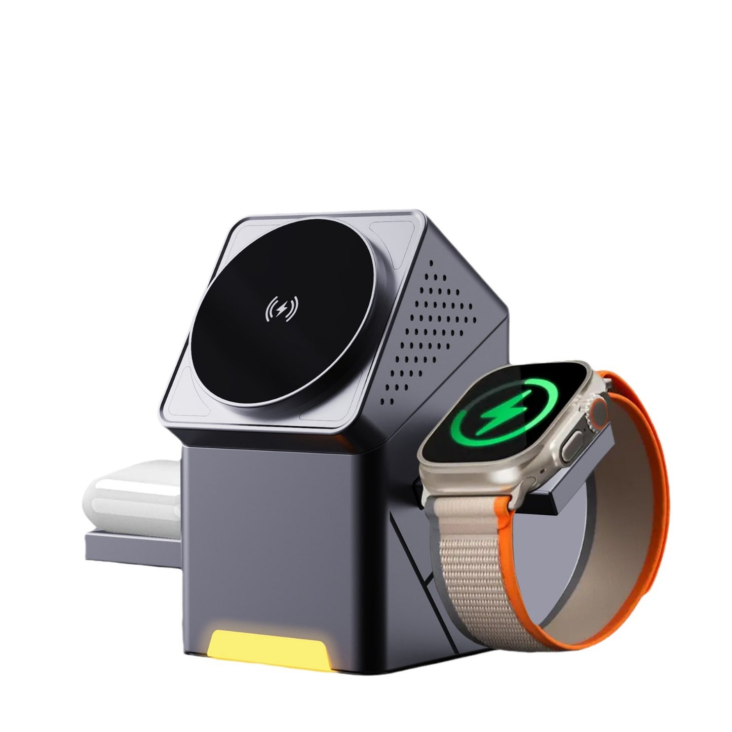 ISABELLA™ New rotating magnetic wireless charger for Apple Watch earphones 3 in 1 15W